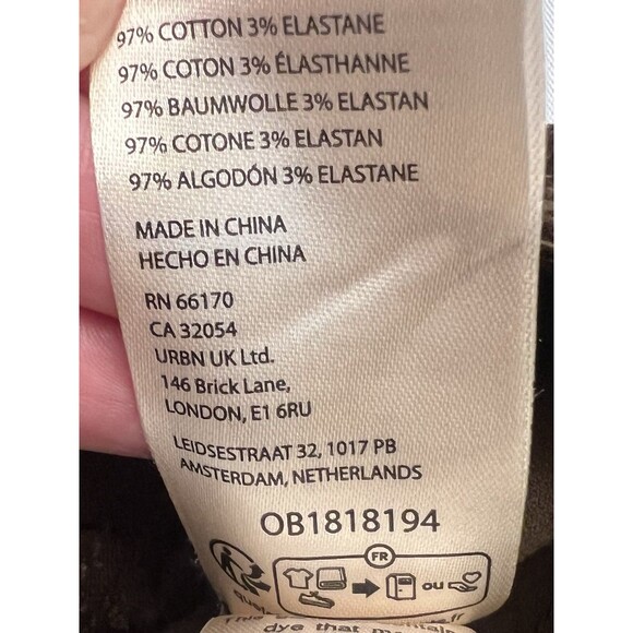 ANTHROPOLOGIE PILCRO Corduroy Jeans Women Small Dark Green Flare Bootcut Pull On - Picture 9 of 14